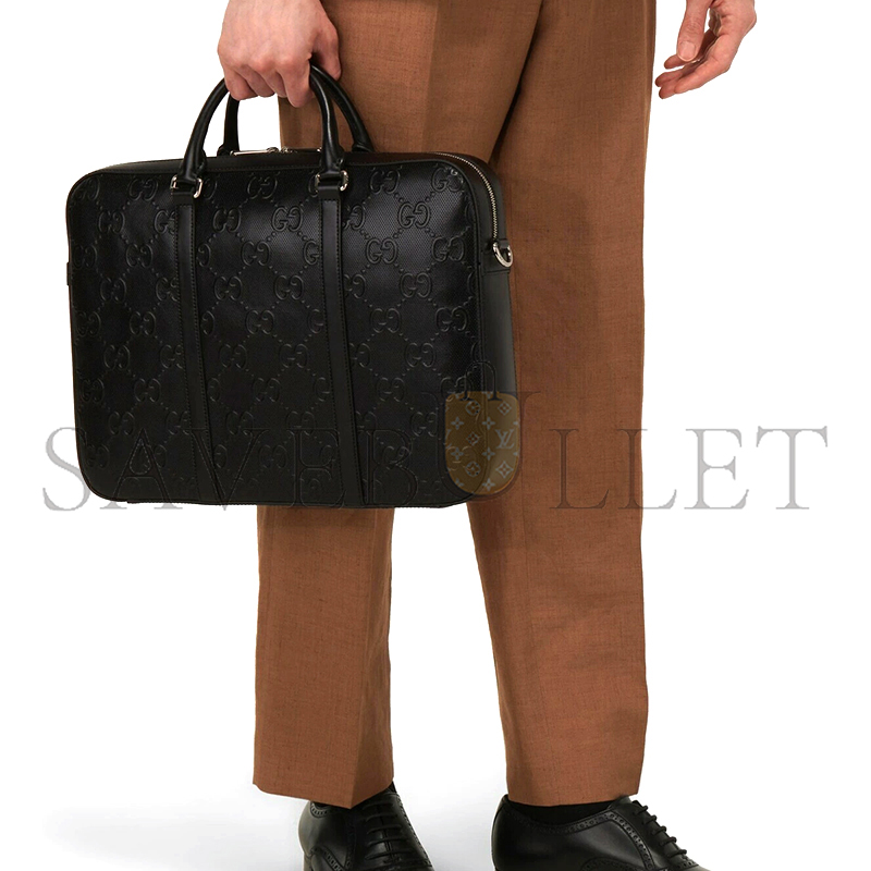 GUCCI GG EMBOSSED BRIEFCASE 658573 1W3CN 1000 (40*29*6cm)